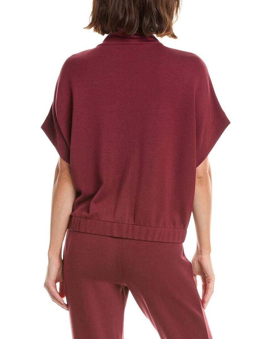 Nanette Lepore Red Dolman Zip-up