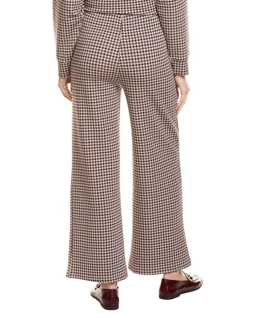 Vintage Havana Brown Printed Cloud Fleece Flare Pant