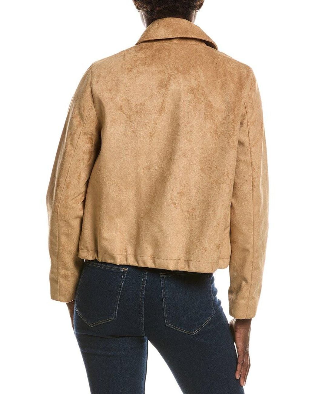 Kenneth Cole Natural Faux Leather Jacket