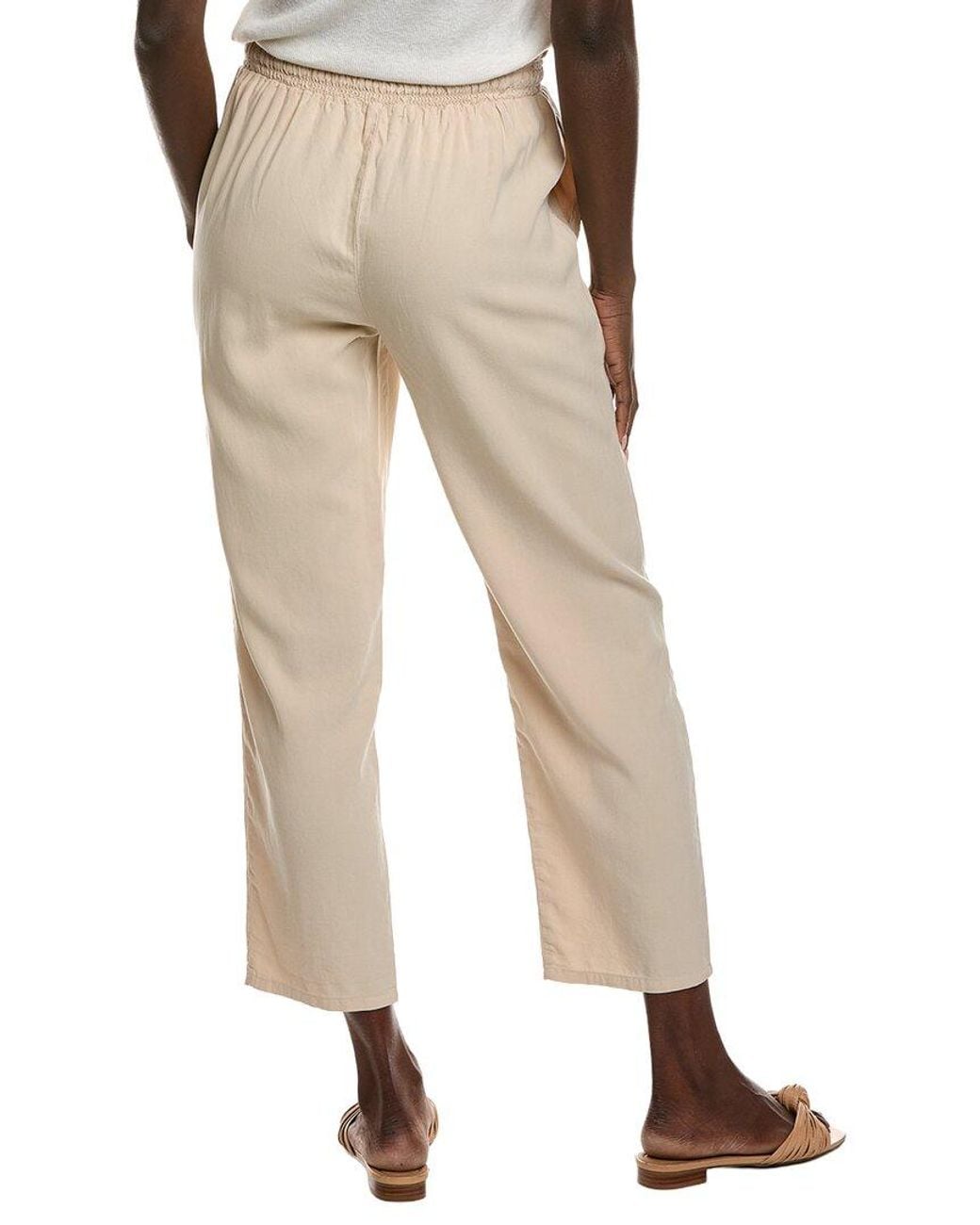 Bella Dahl Natural Smocked Waist Trousers