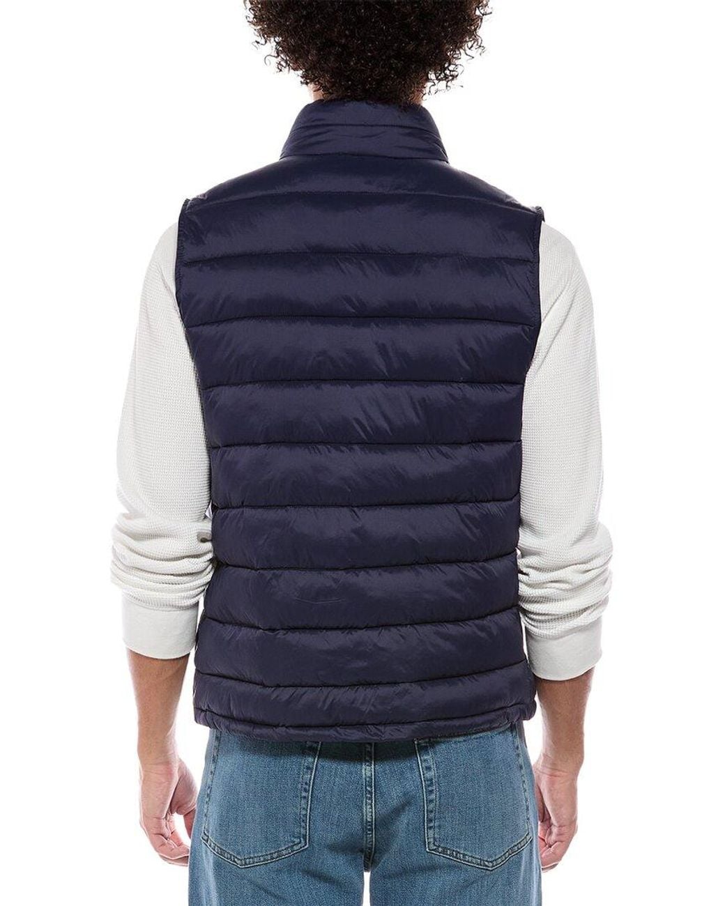 Cole Haan Blue Quilted Vest for men