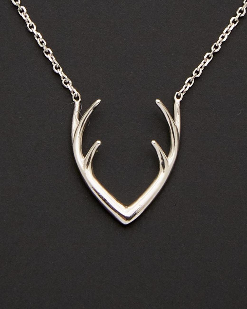 Italian Gold Black 14k Antler Adjustable Necklace