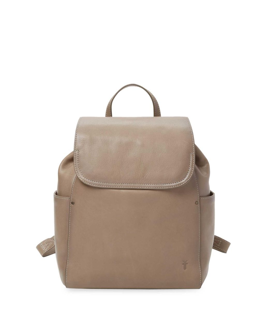 Frye Leather Olivia Backpack in Grey 