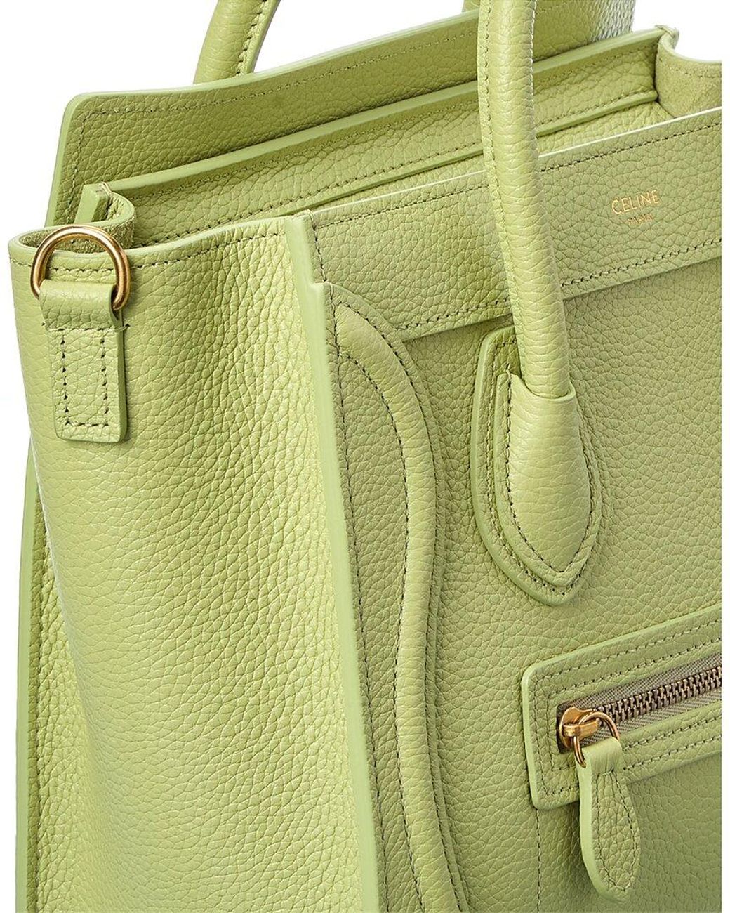 Celine luggage deals green