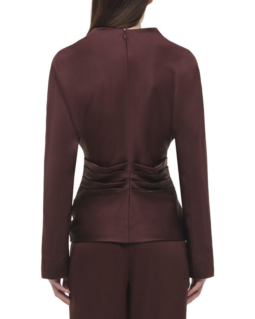 Jonathan Simkhai Purple Victoria Draped Top