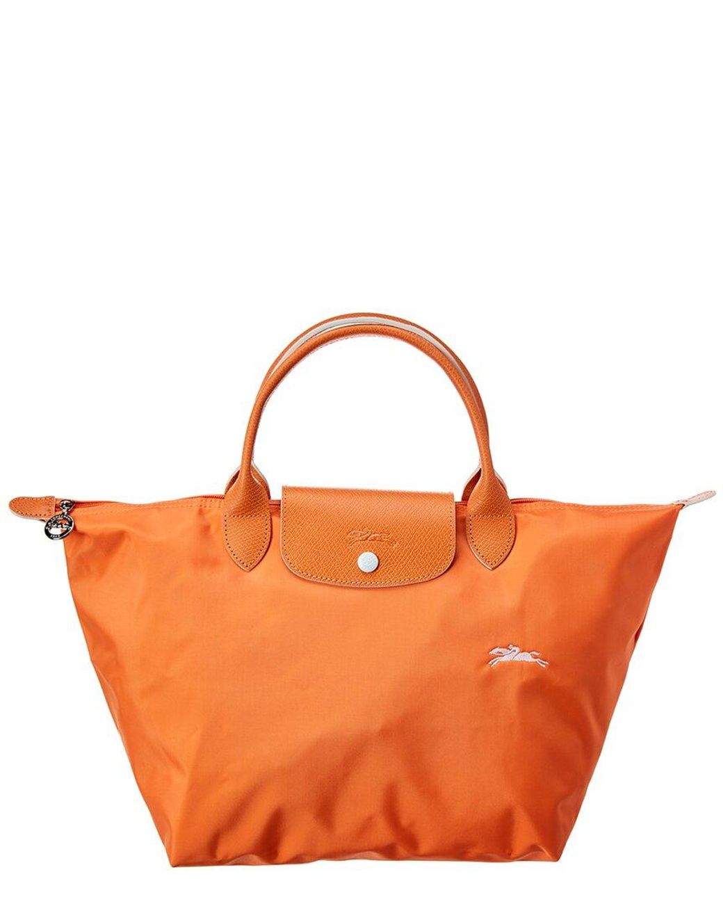 Longchamp Le Pliage Club Medium Nylon Short Handle Tote in Orange Lyst
