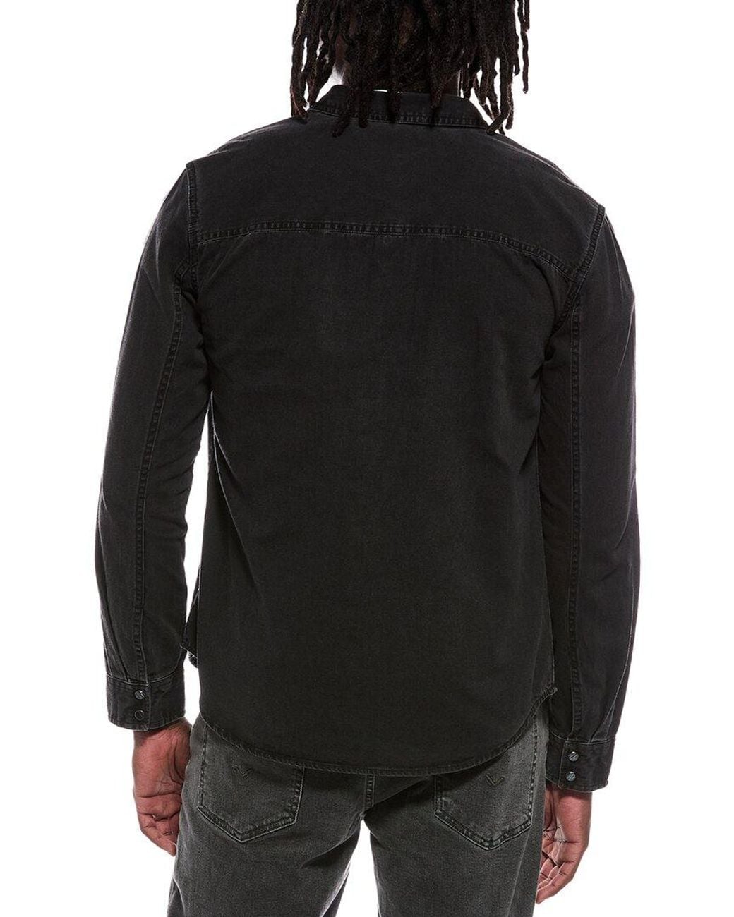John Varvatos Black Otto Denim Overshirt for men