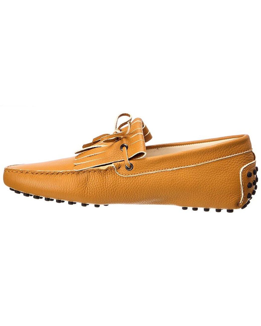 Tod's Brown Leather Driver for men