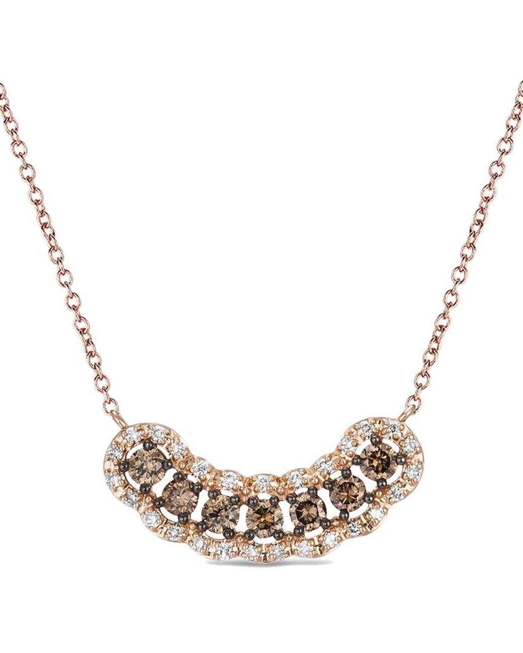 Le Vian Metallic Le Vian Euphoria Chocolate 14K 0.60 Ct. Tw. Diamond Adjustable Necklace