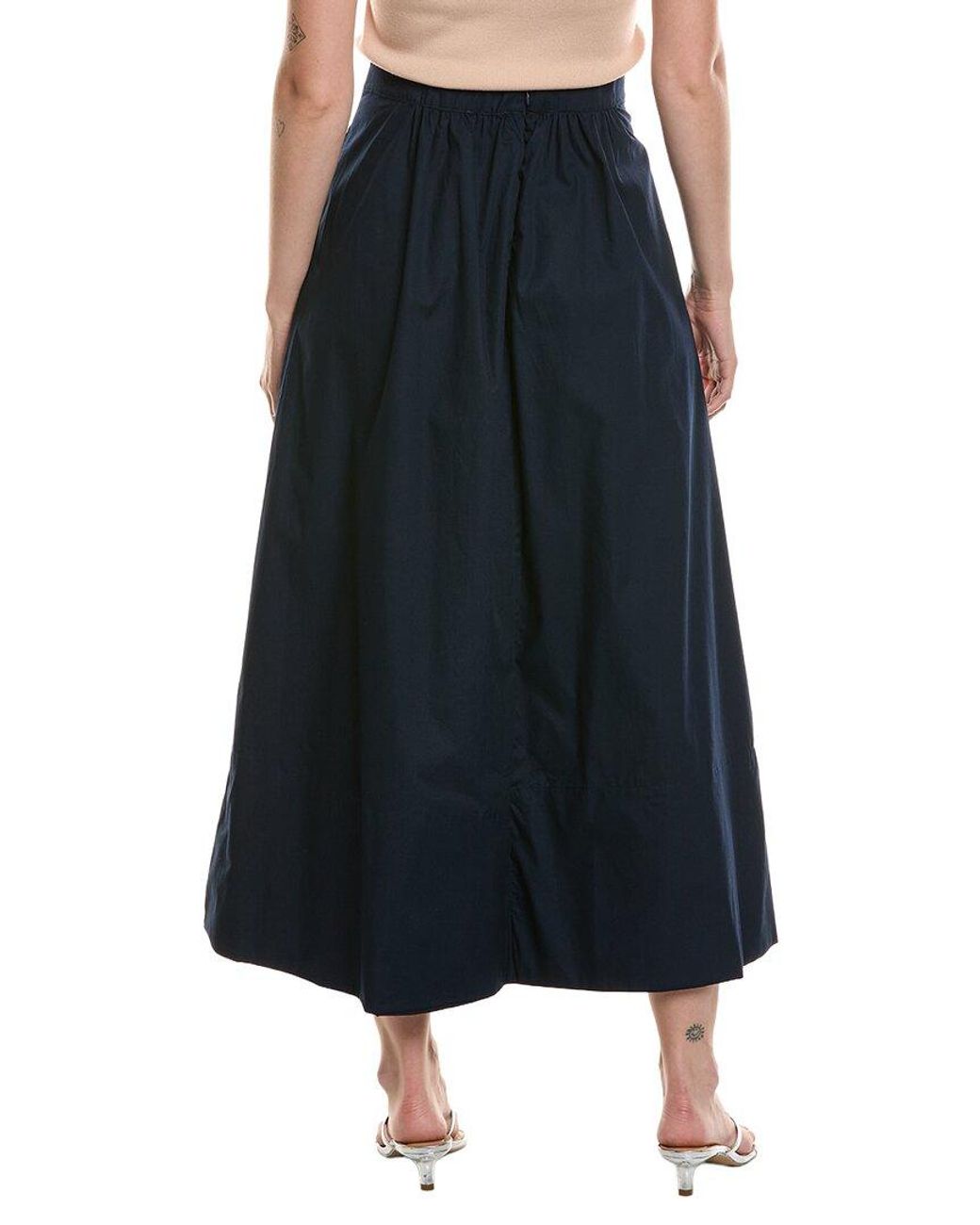 Vince Camuto Blue Long Full Skirt