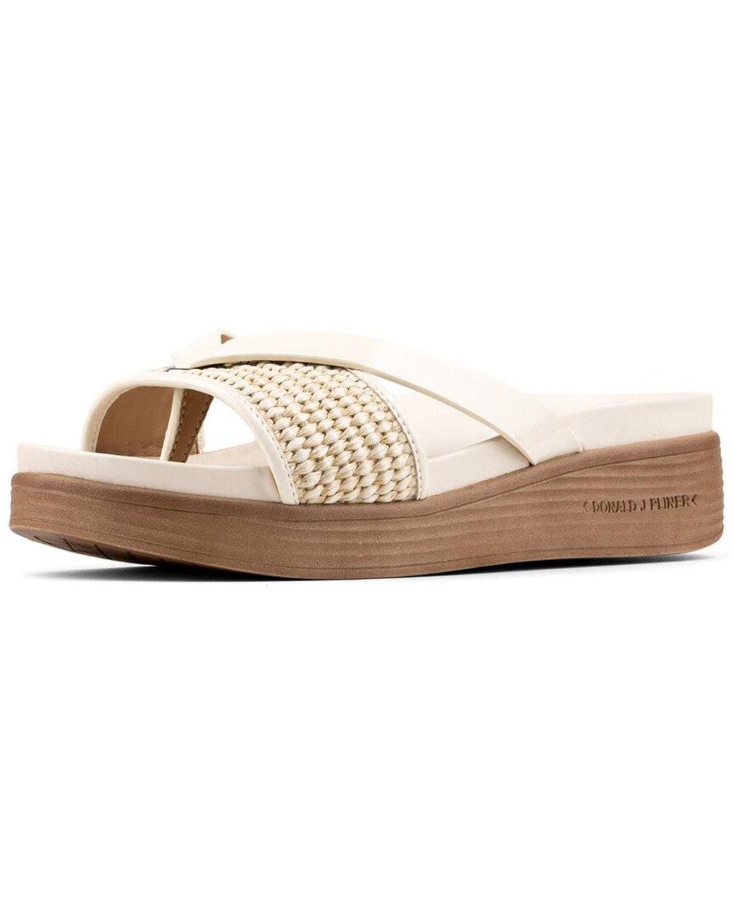 Donald J Pliner White Farrah Sandal