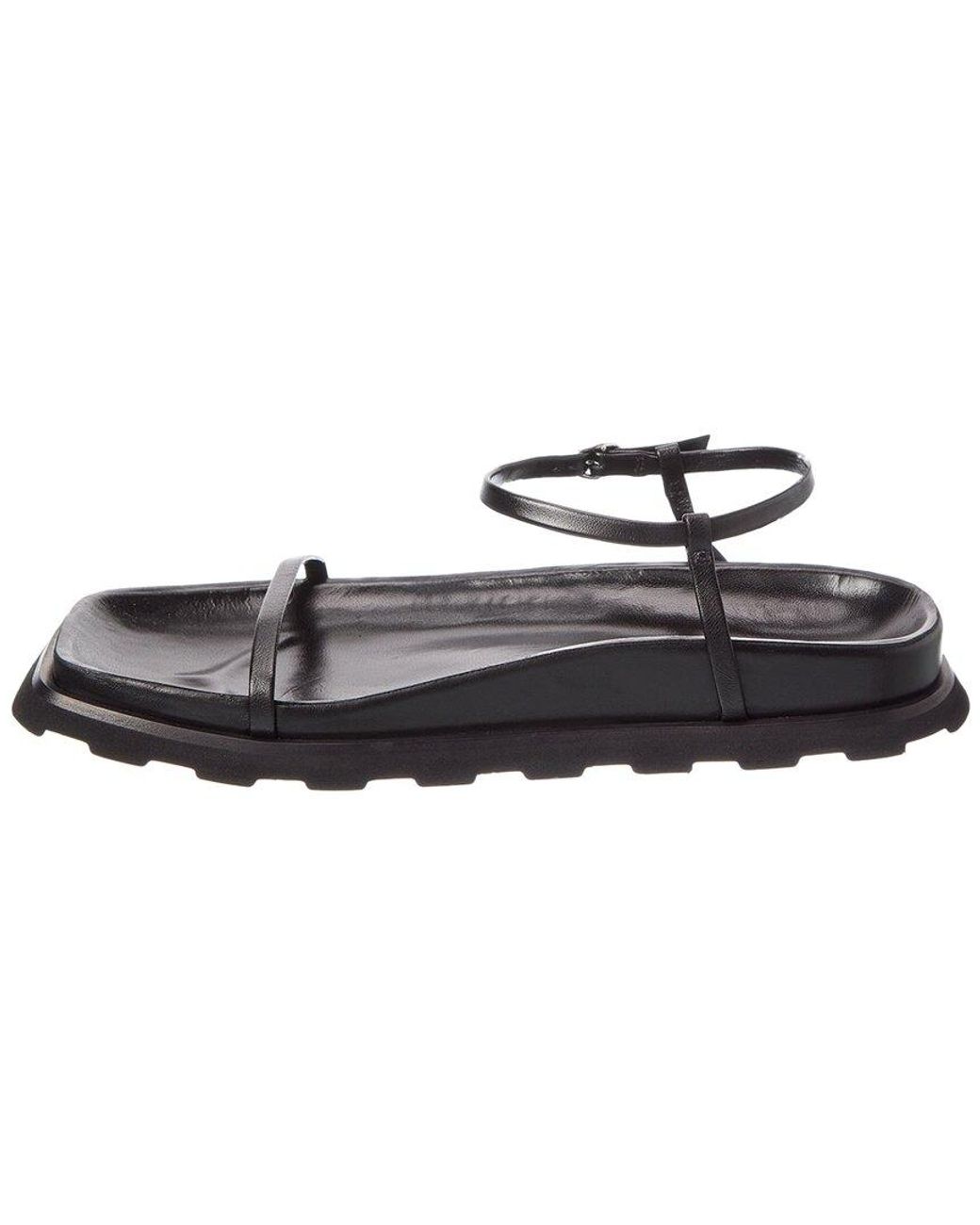 Proenza Schouler Black Leather Sandal