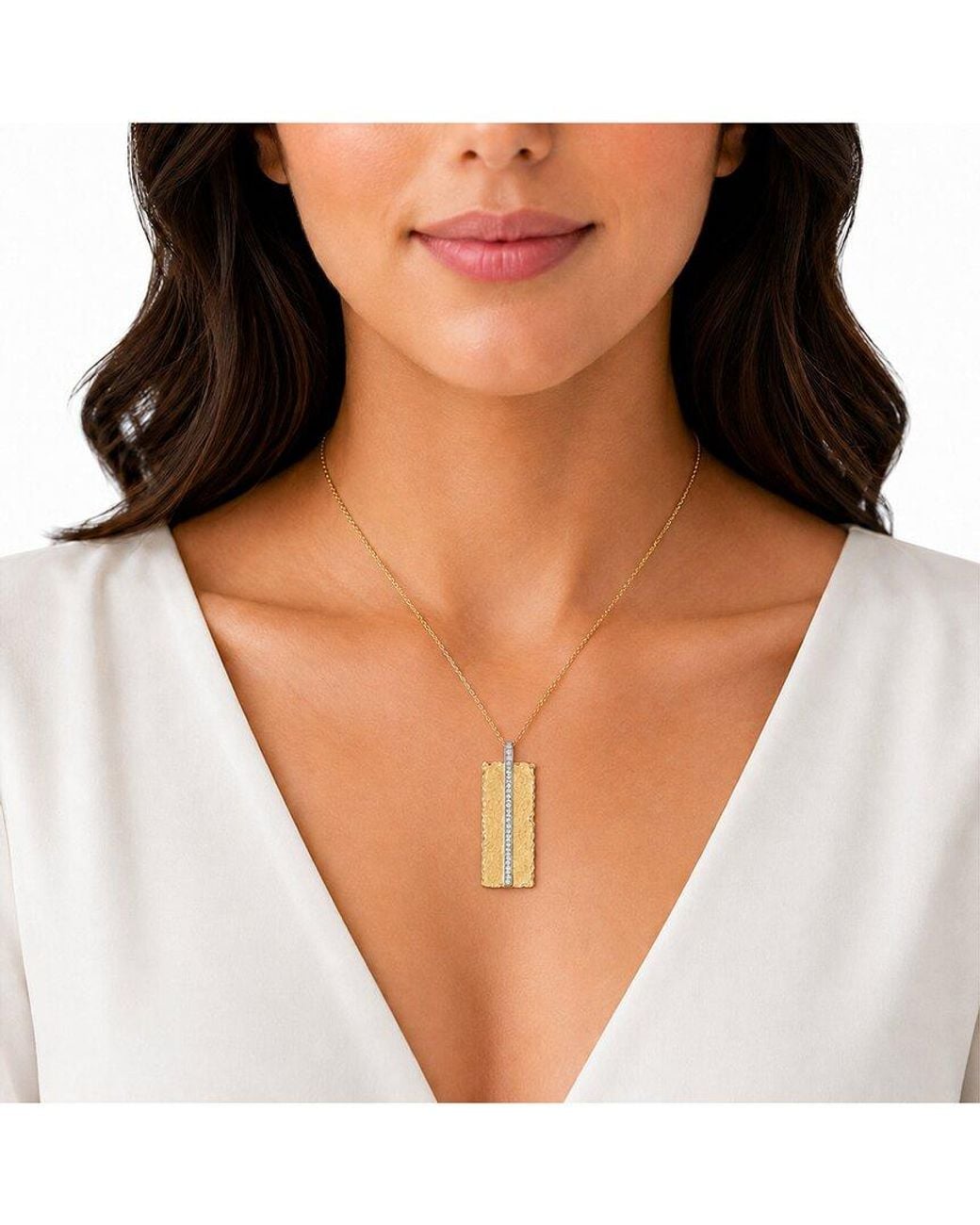 Reiss White 14k 0.23 Ct. Tw. Diamond Pendant Necklace
