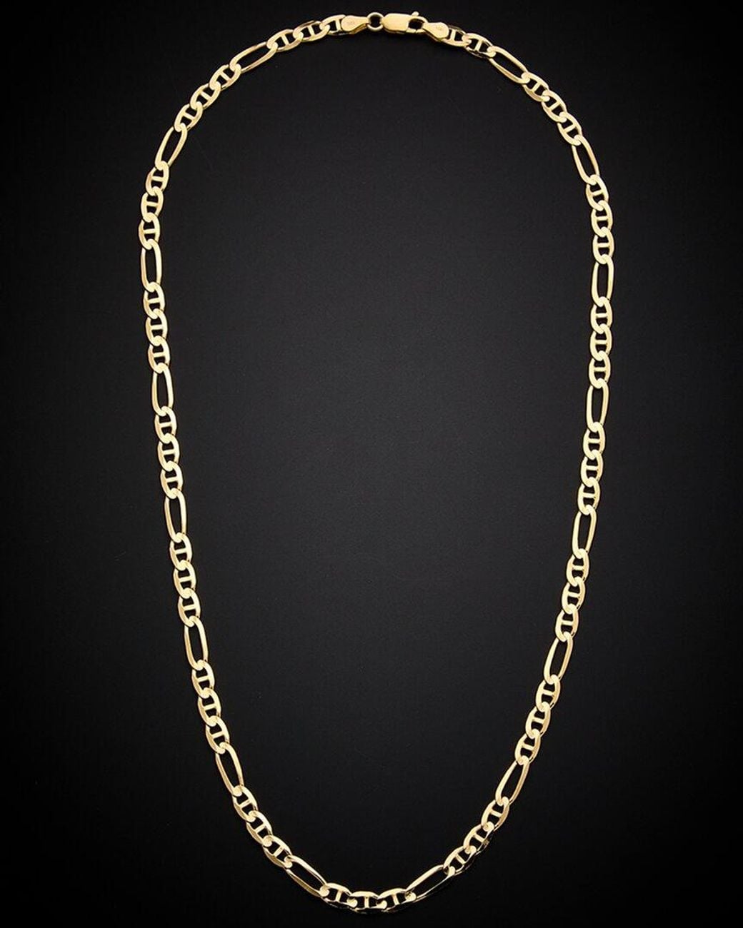 Italian Gold Black 14k Ficonucci Link Necklace