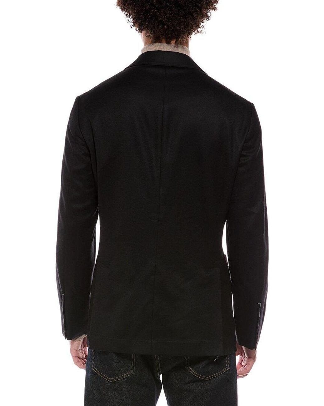 Brunello Cucinelli Black Wool Blazer for men