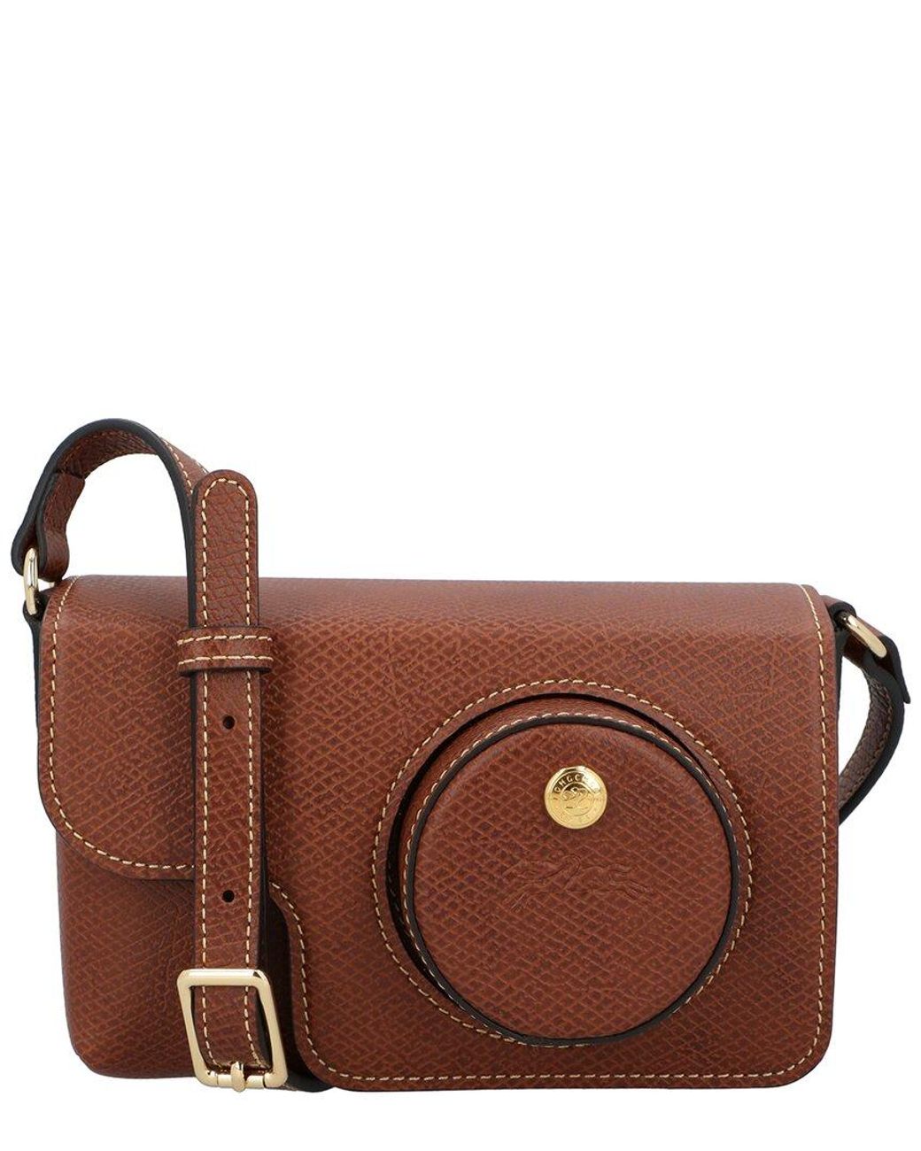 Longchamp Brown Epure Xs Nylon & Leather C Camera Bag