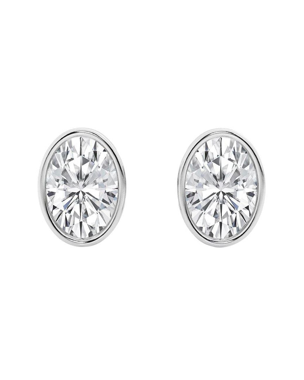 Lab Grown Diamonds Metallic 14K 3.00 Ct. Tw. Lab-Grown Diamond Studs