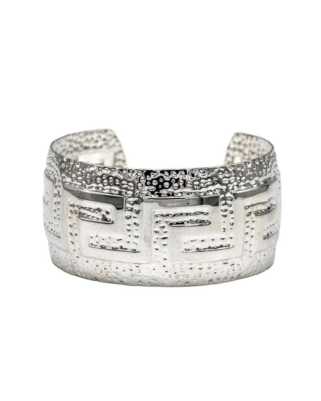 Eye Candy LA White Shelby Key Cuff Bracelet