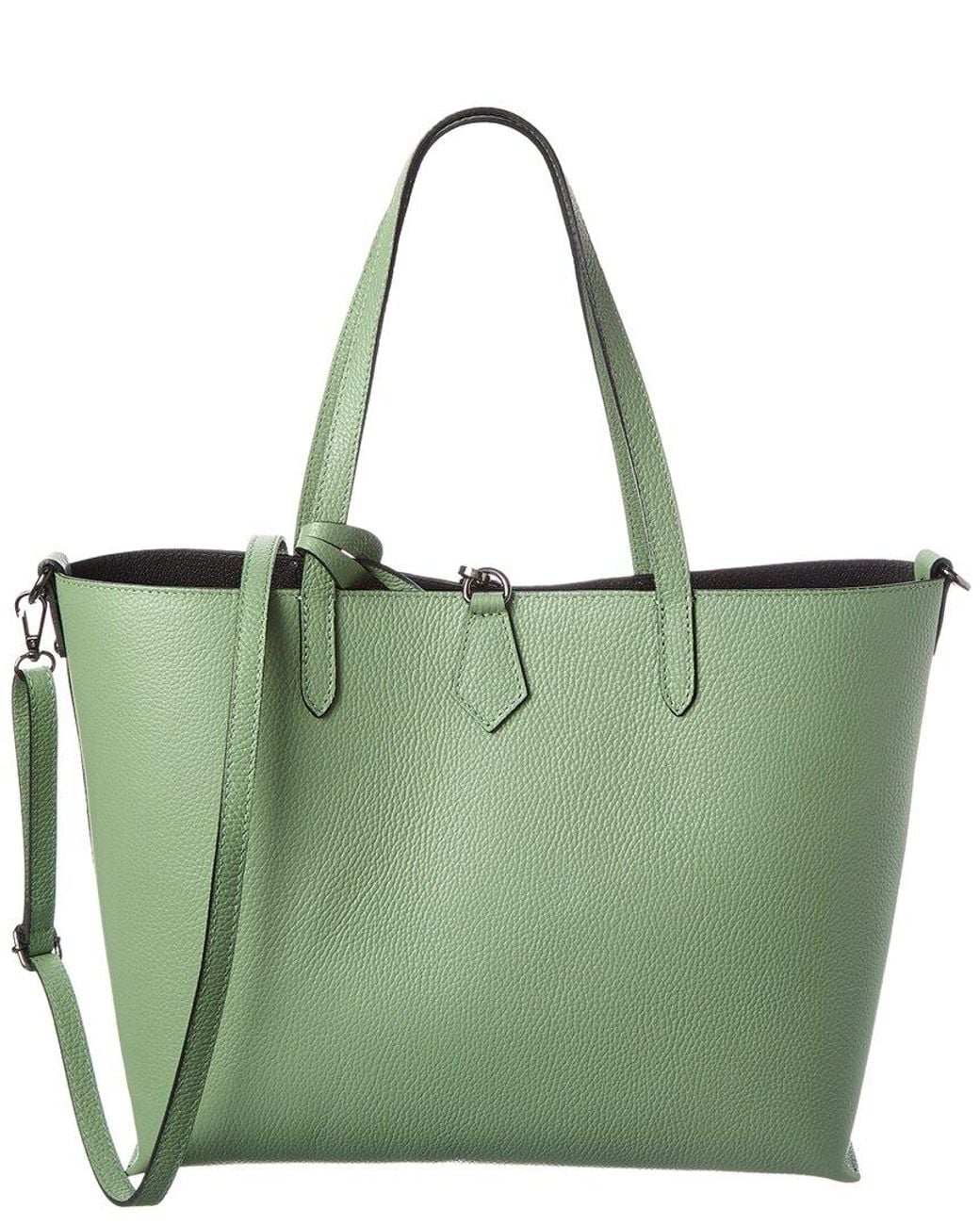 Italian Leather Green Shoulder Bag