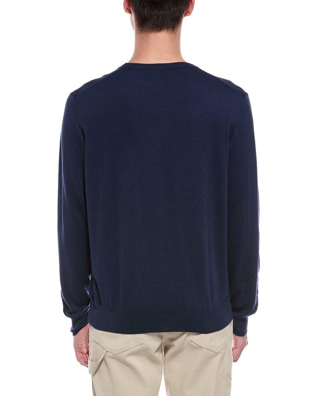 Faherty Brand Blue Movement Crewneck Sweater for men