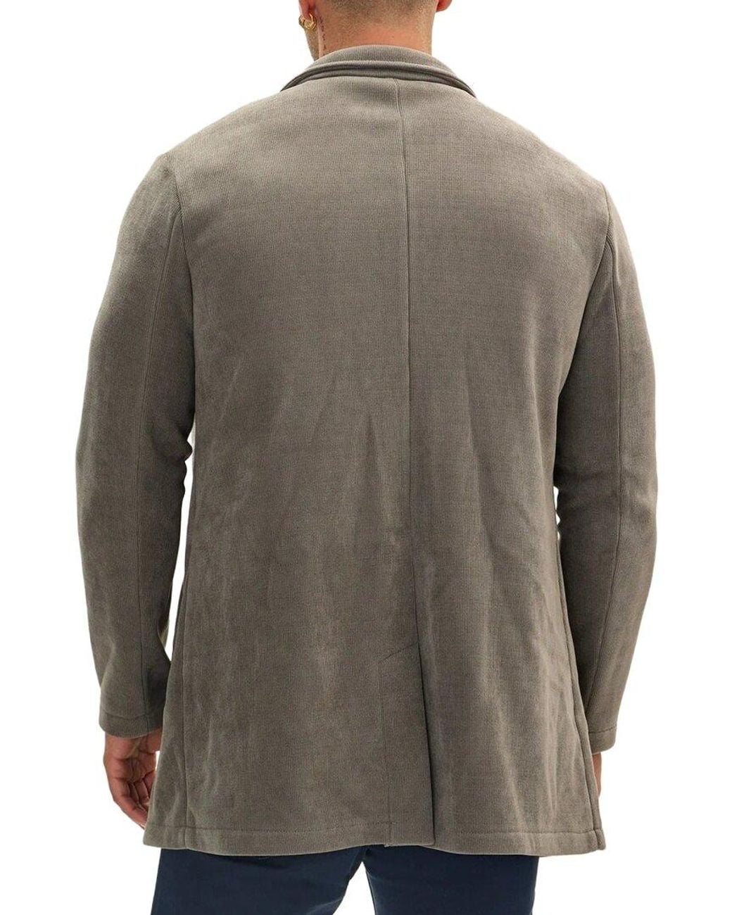 Ron Tomson Gray Chore Coat for men