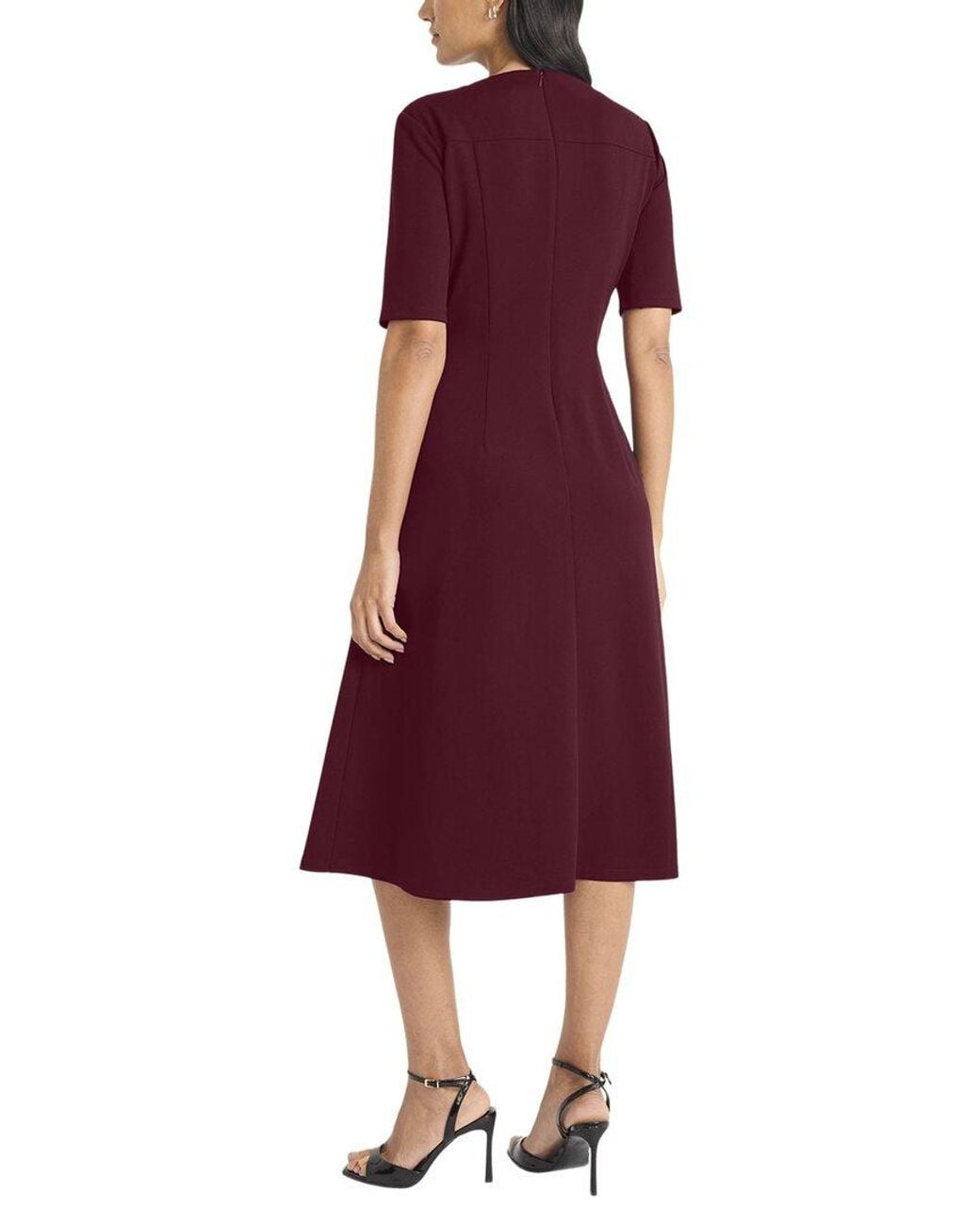 Maggy London Red Midi Dress