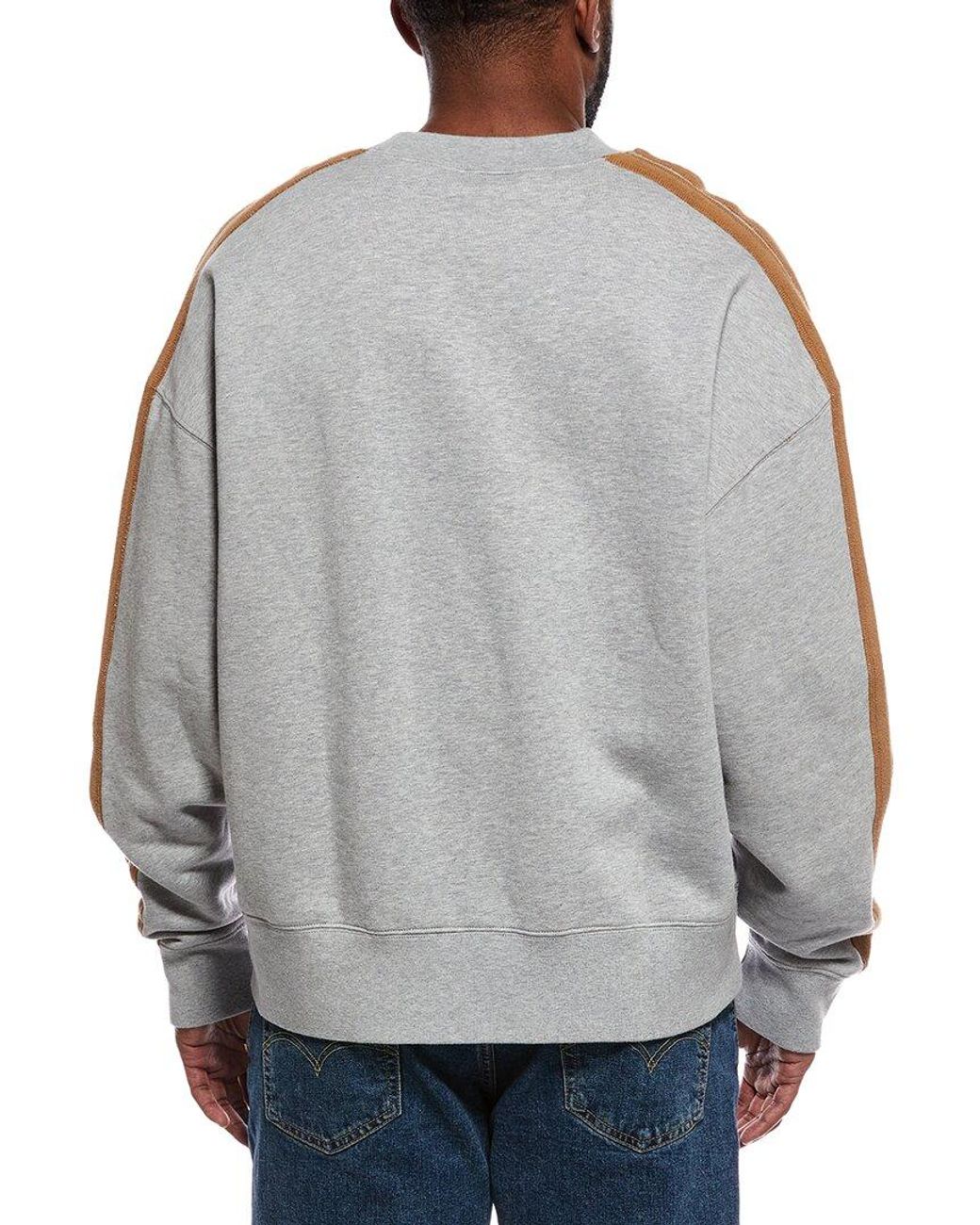 Palm Angels Gray Crewneck Sweatshirt for men