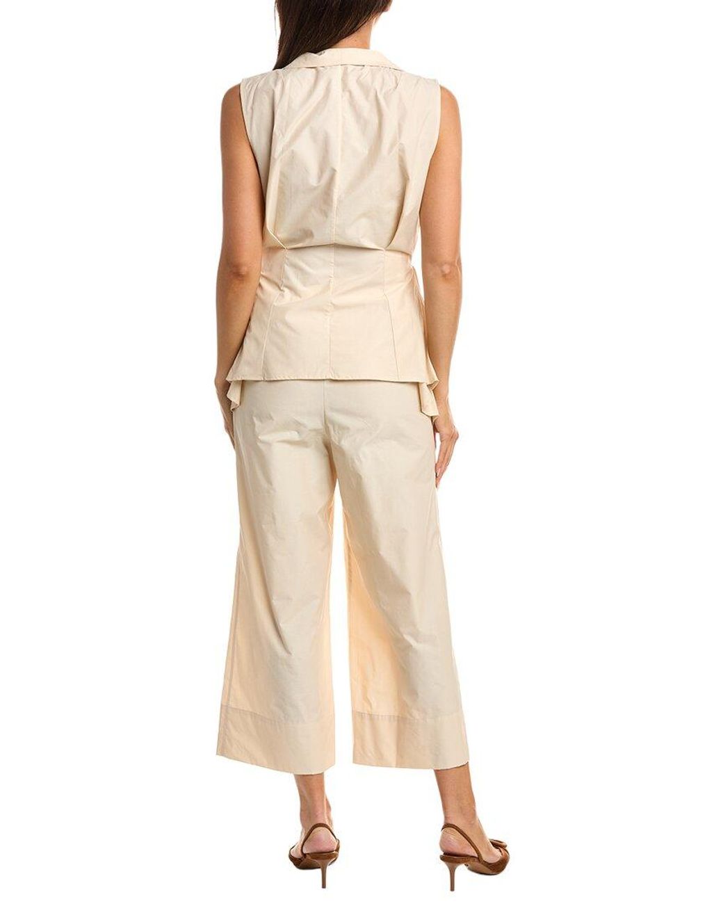 Natori Natural Techno Poplin Handkerchief Hem Shirt