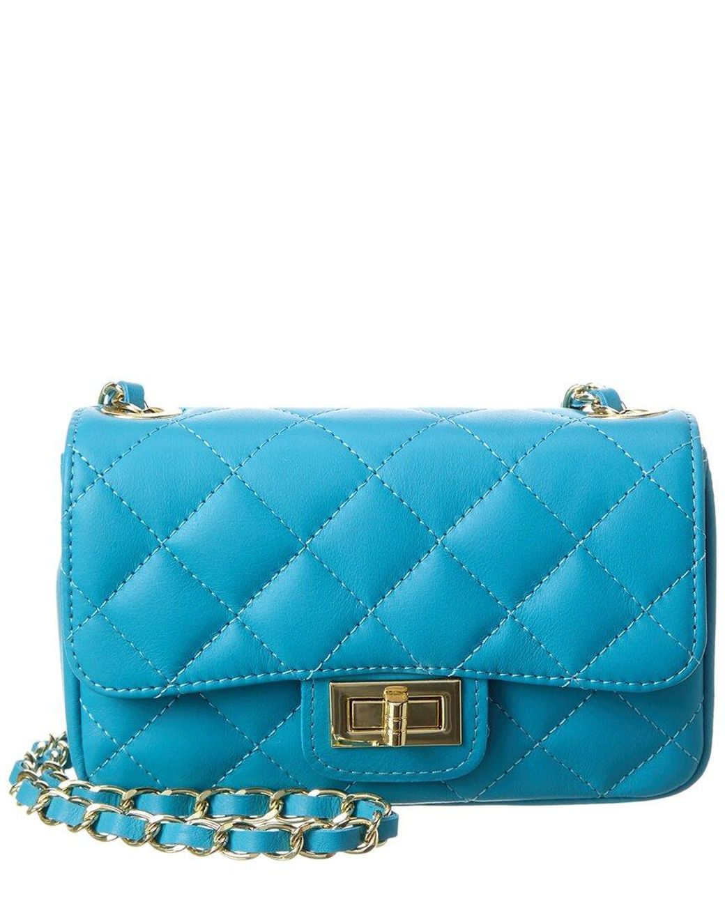 Persaman New York Gia Quilted Leather Shoulder Bag in Blue | Lyst