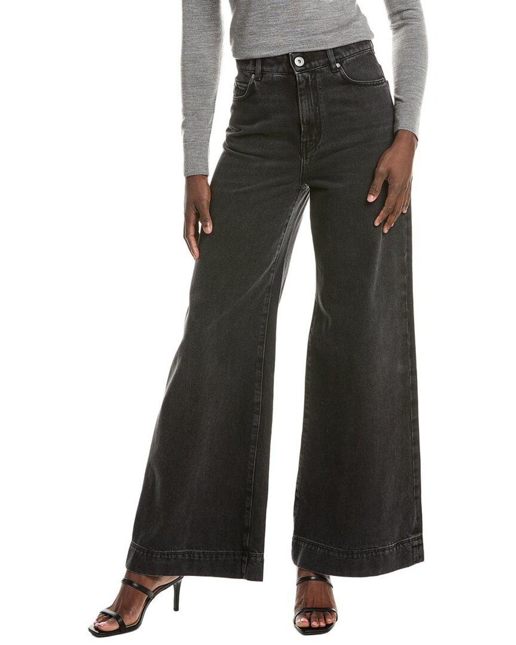 Max Mara Black Weekend Cactus Wide Leg Jean