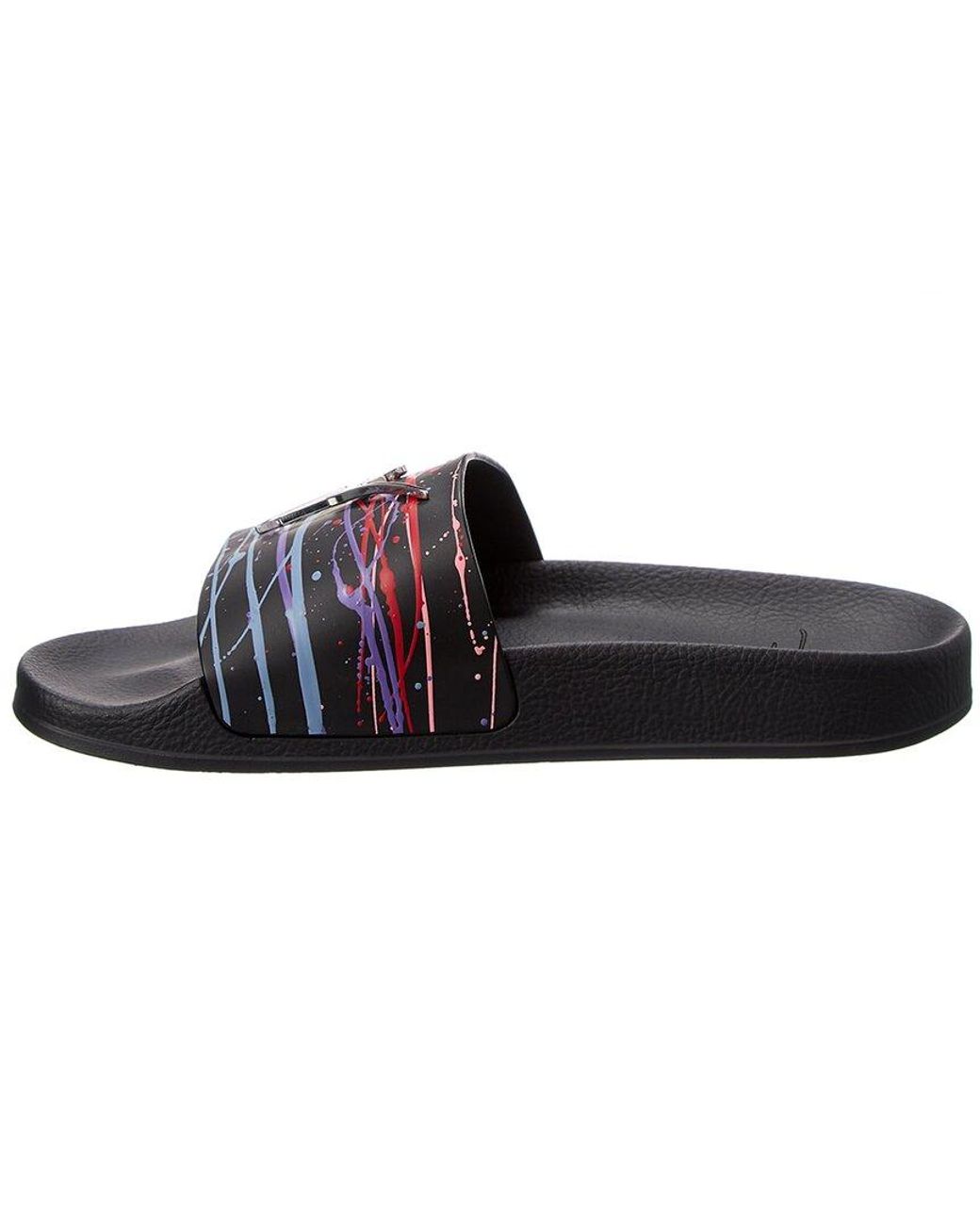 slides and flip flops Mens Shoes Sandals Giuseppe Zanotti Leather Cantadora Sandal in Black for Men 