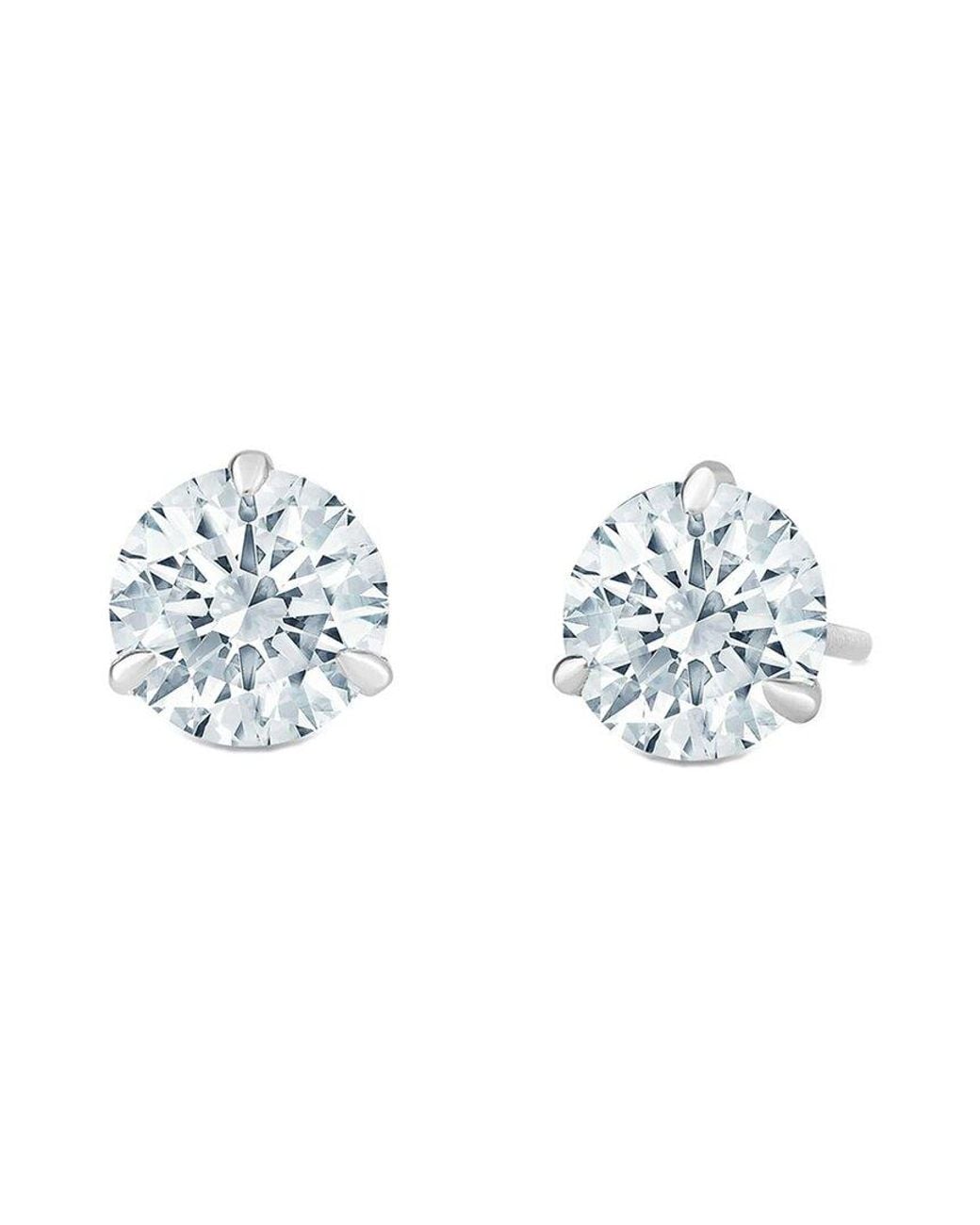 Lab Grown Diamonds Blue 14k 3.00 Ct. Tw. Lab-grown Diamond Studs