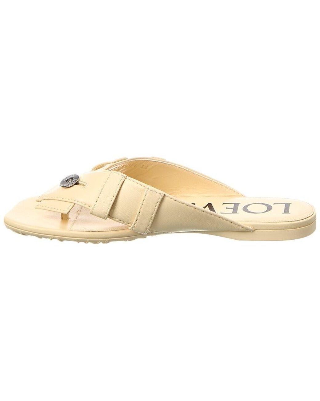 Loewe Natural Toy Panta Leather Sandal