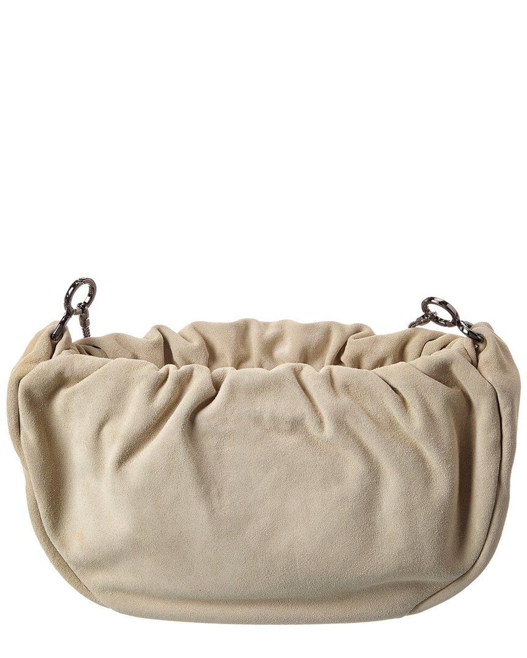 Brunello Cucinelli Brown Suede Hobo Bag