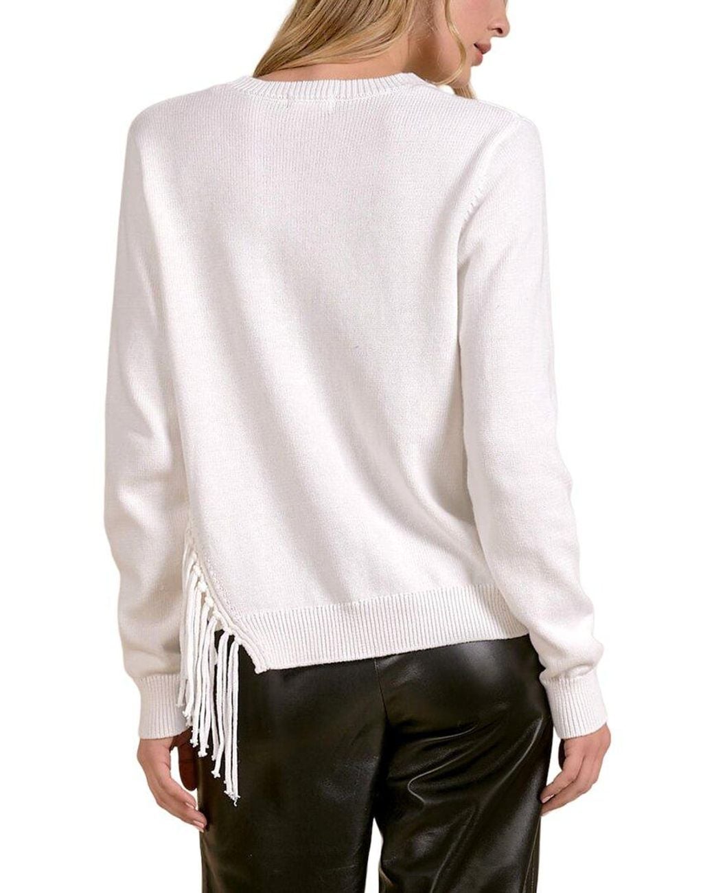 Elan White Pullover