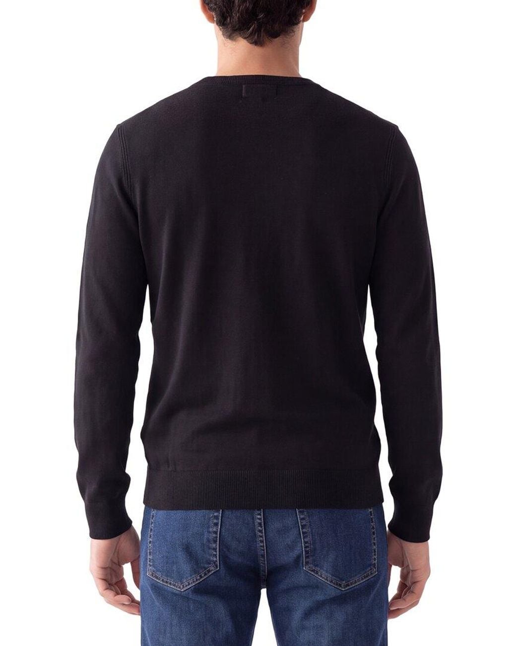 Theory Blue Riland Wool-Blend Crewneck Sweater for men