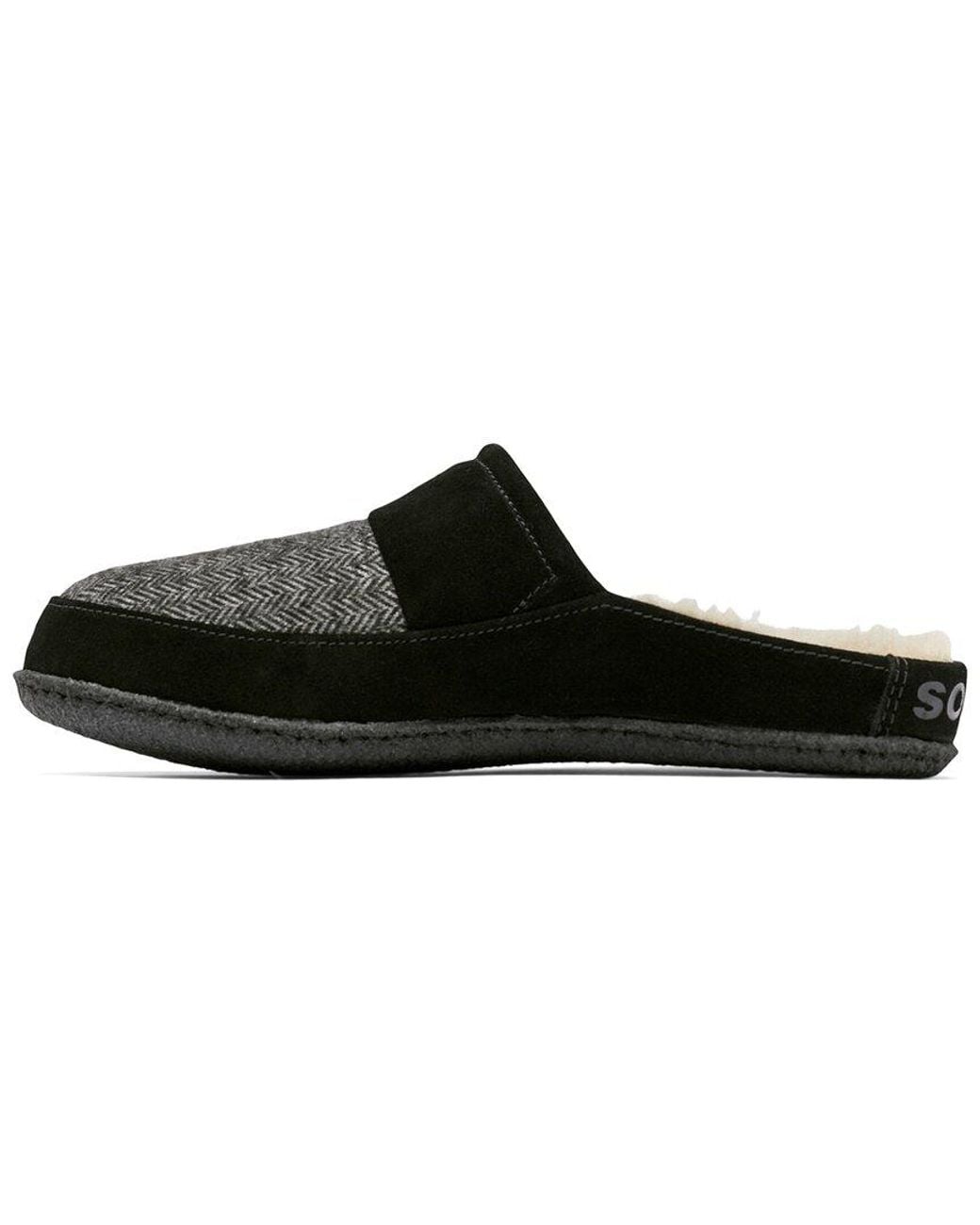 Sorel Black Falcon Ridge Ii Scuff Suede Slipper for men