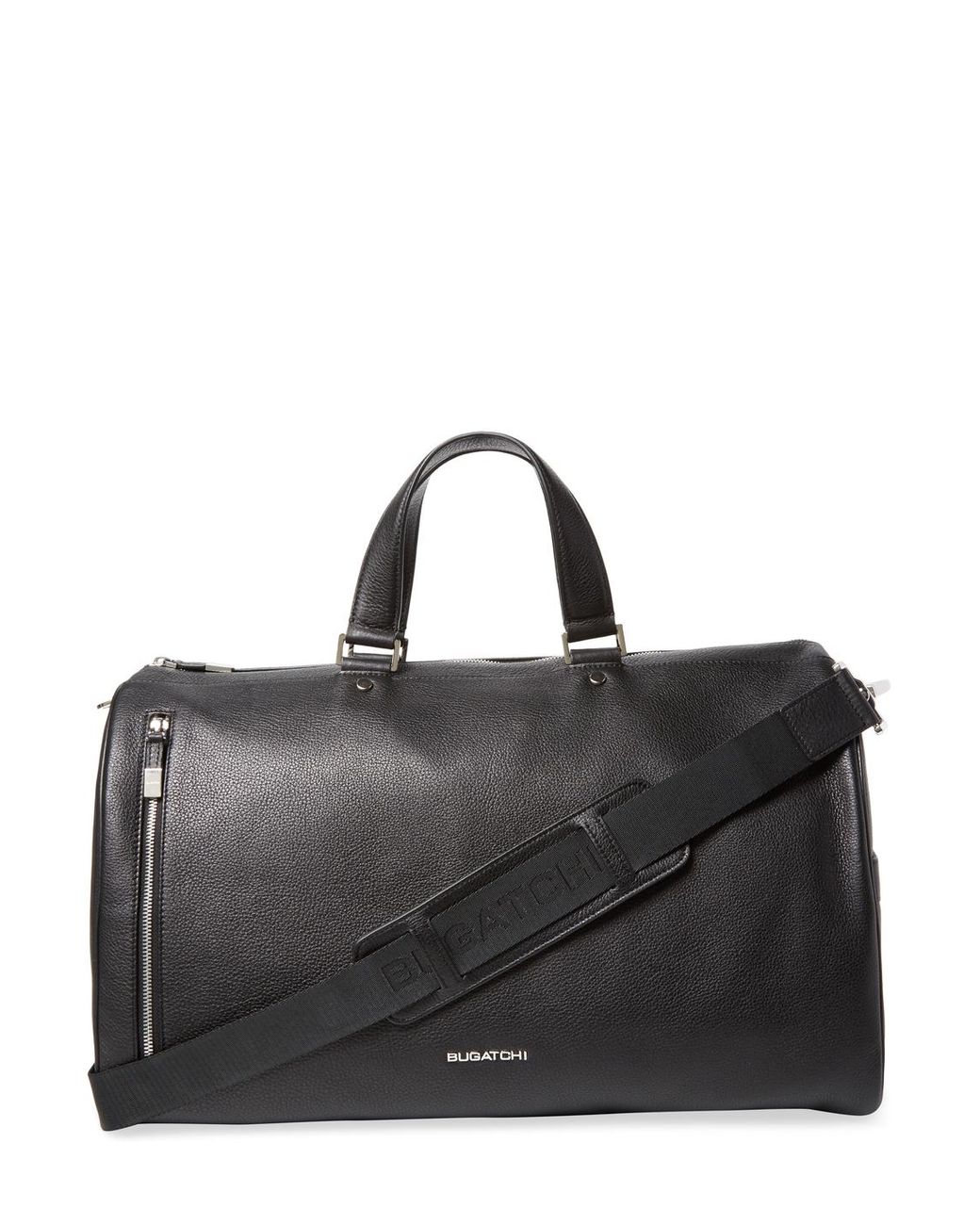 Bugatchi Leather Duffel Bag in Black for Men | Lyst