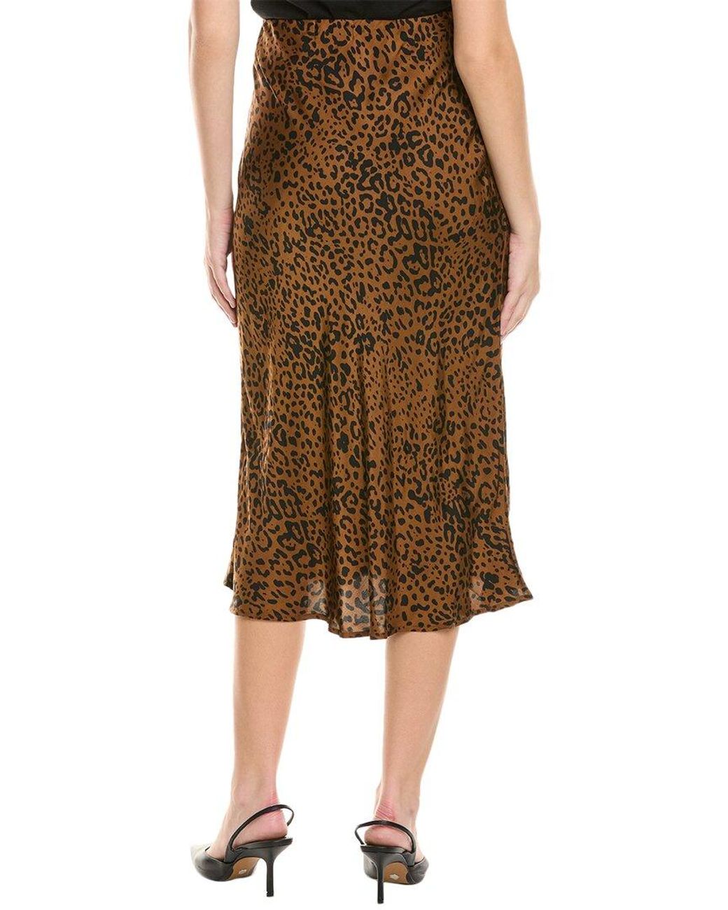 Bella Dahl Brown Bias Midi Skirt