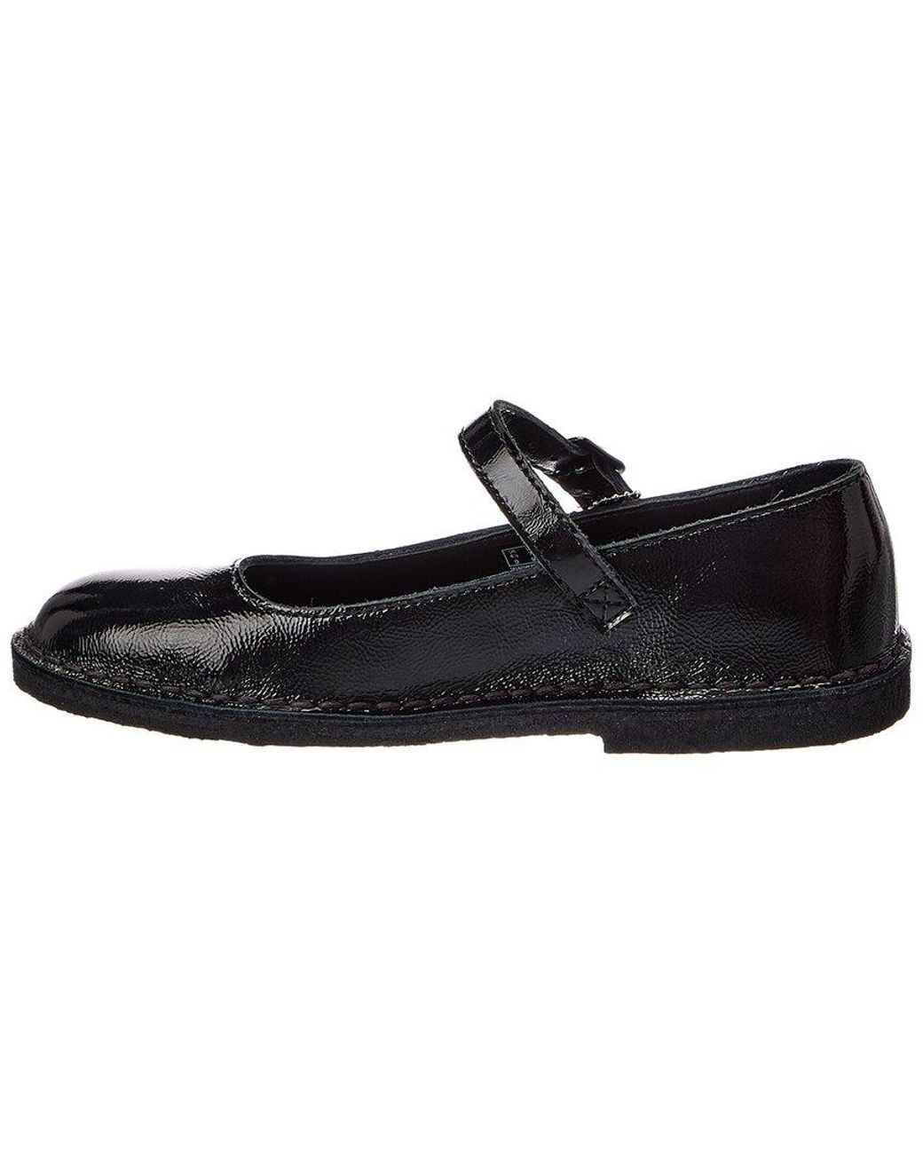 Clarks Black Desert Jane Patent Mary Jane Flat