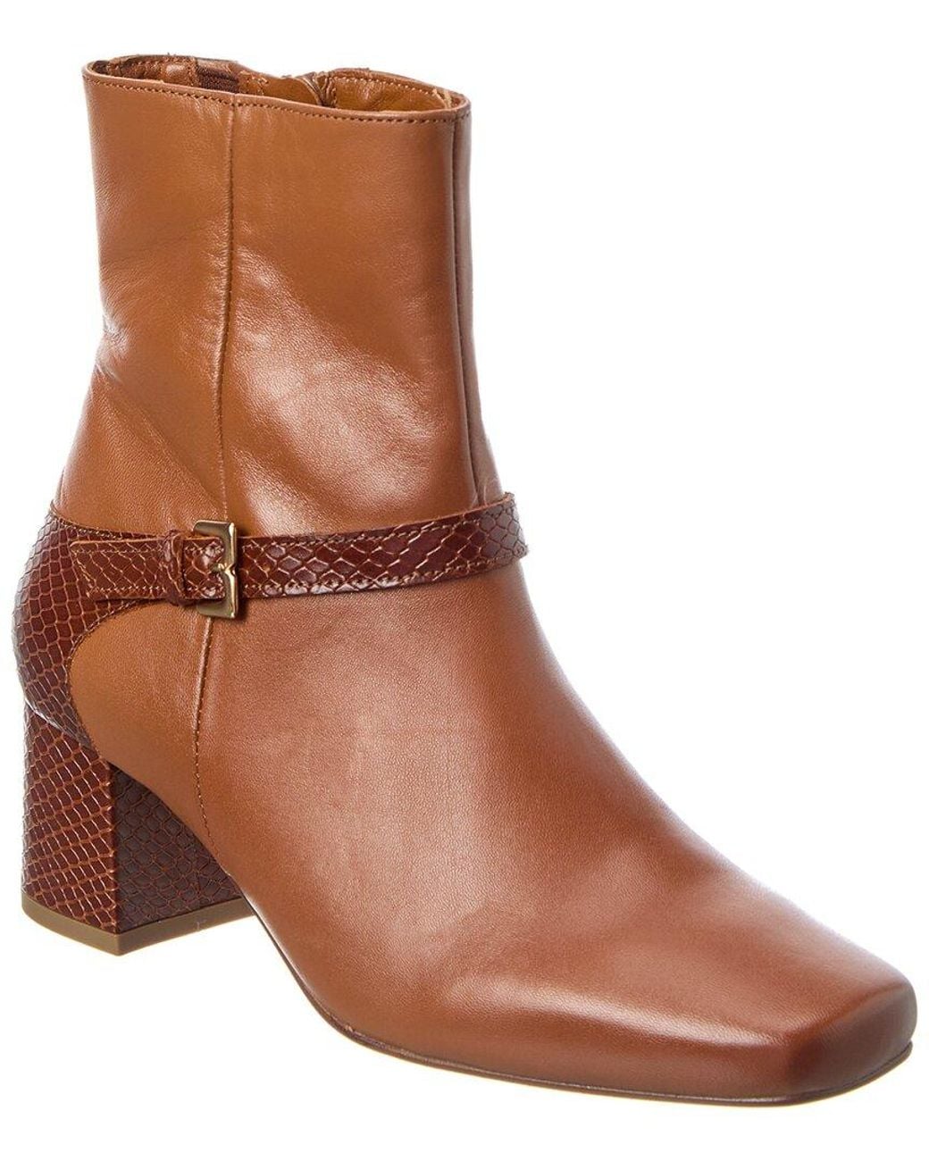 M by Bruno Magli Brown Danica Leather Boot