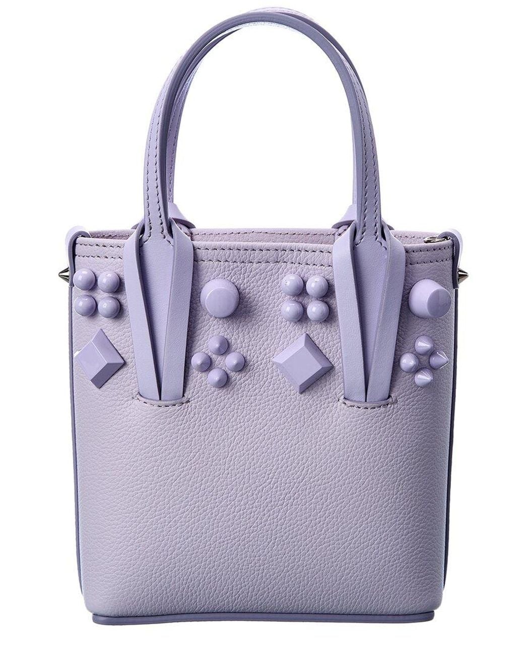 Christian Louboutin Purple Cabata N/s Mini Leather Tote