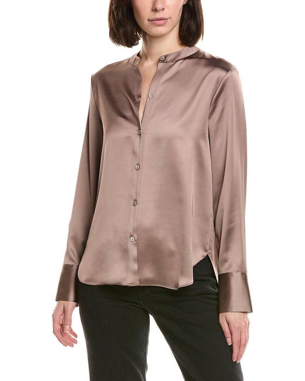 Vince Red Slim Fit Blouse