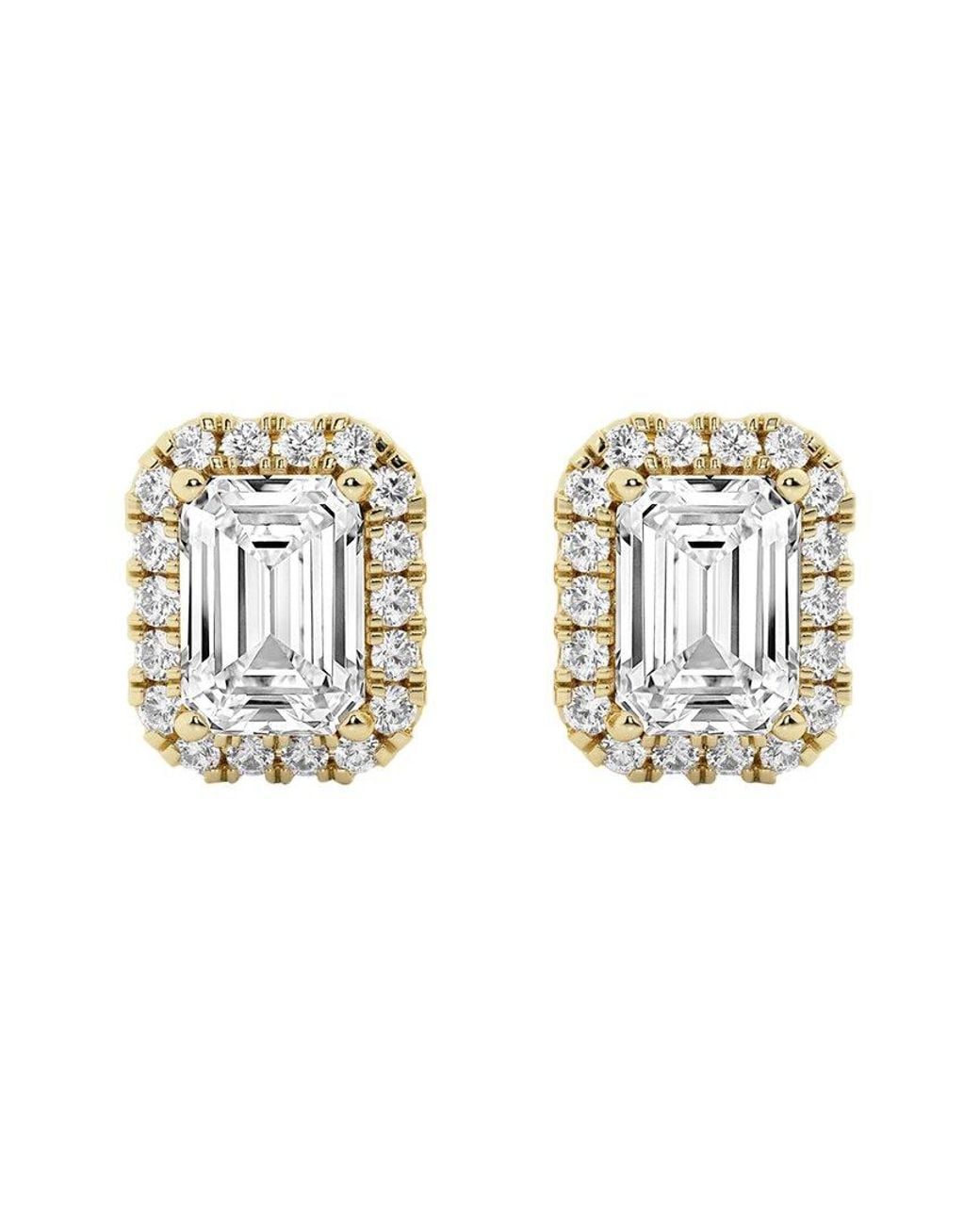Lab Grown Diamonds Metallic 14k 3.50 Ct. Tw. Lab-grown Diamond Studs