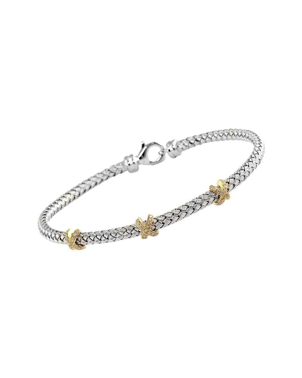 Effy Silver 0.20 Ct. Tw. Diamond Bracelet in White Lyst