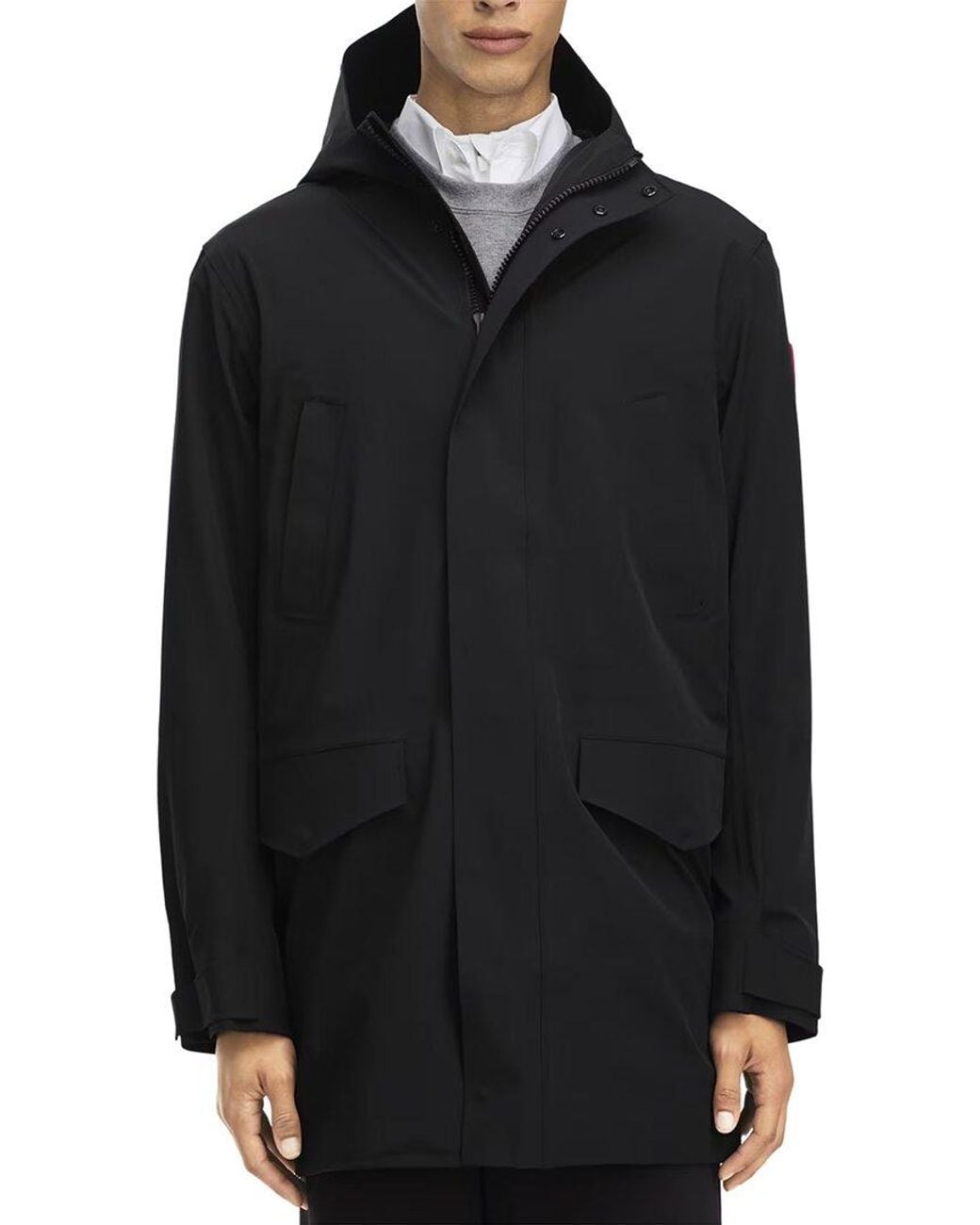 Canada Goose Black Barclay Rain Jacket for men