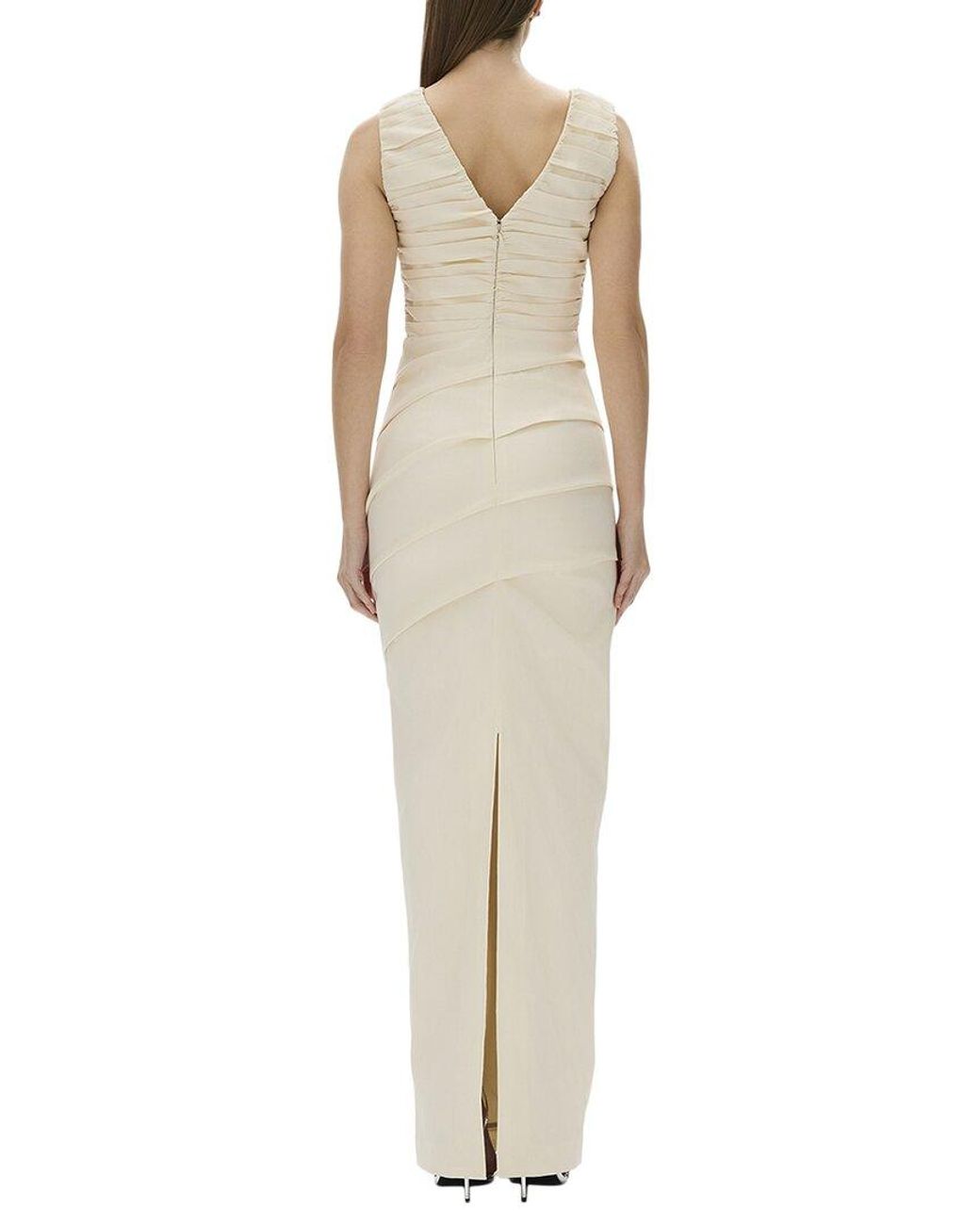 Rachel Gilbert White Adela Fitted Gown
