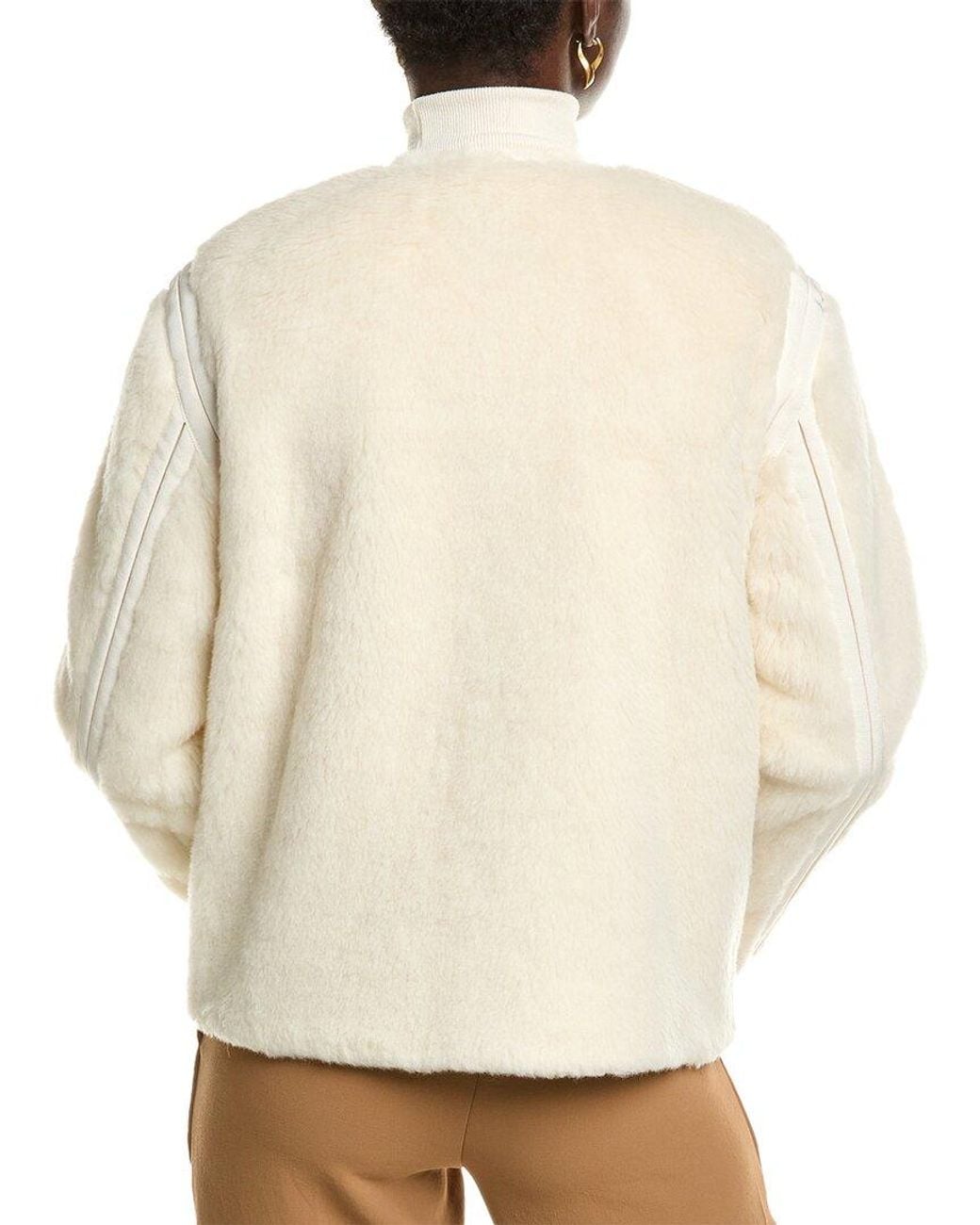 Max Mara Natural Panno Alpaca, Wool & Silk-Blend Coat
