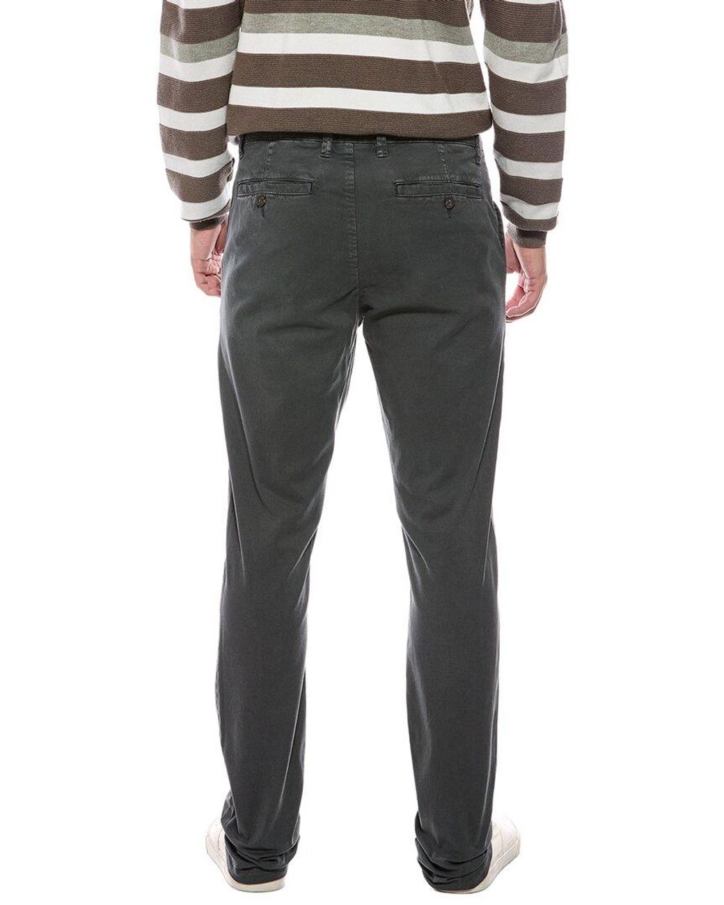 Vintage 1946 Black Garment Dyed Twill Pant for men
