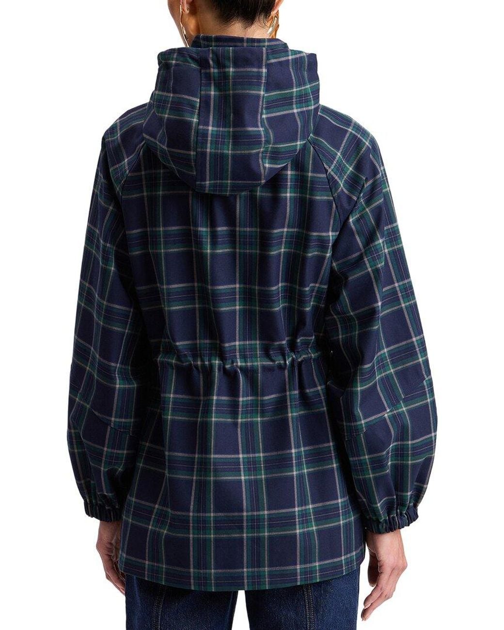 Avec Les Filles Blue Packable Rain Jacket